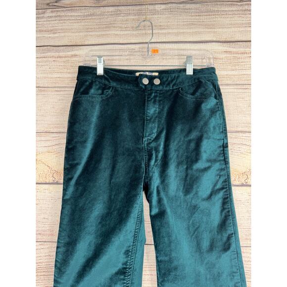 We‎ the Free People Velvet Tapered Leg Pants Women's Size 27 Green - Picture 3 of 10
